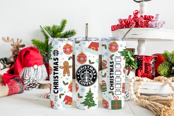 Christmas Starbucks Tumbler, Christmas Tumbler, Personalized Tumbler,  Personalized Starbucks Tumbler, Starbucks Coffee