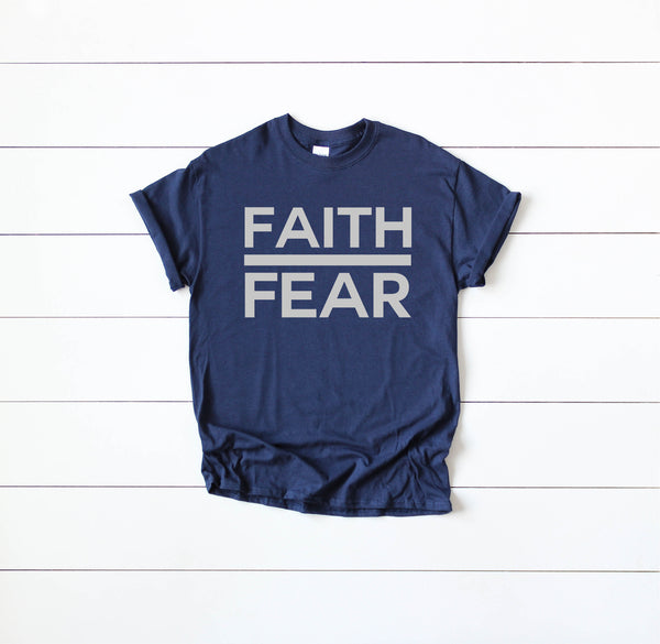 Faith Over Fear, Christian Apparel, Christian Tshirt, Womens Christian Shirt, Mens Christian Shirt - TheLifeTeeCo