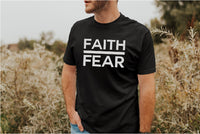 Faith Over Fear, Christian Apparel, Christian Tshirt, Mens Christian Shirt, Womens Christian Shirt - TheLifeTeeCo