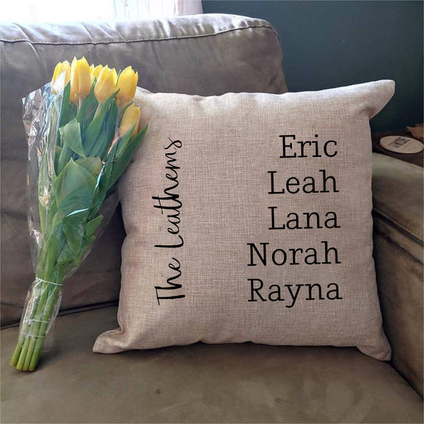 Personalized Pillow, Family Pillow - TheLifeTeeCo