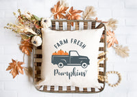 Farm Fresh Pumpkins, Fall Pillow, Fall Decor, Pumpkin Pillow, Home Decor - TheLifeTeeCo