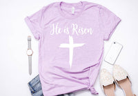 He is Risen, Easter Shirt, Faith, Christian Tshirt, Religous Shirt - TheLifeTeeCo