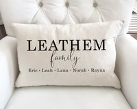 Last Name Pillow, Personalized Pillow, Family Pillow, Custom Family Pillow, Housewarming Gift, Family Gift - TheLifeTeeCo