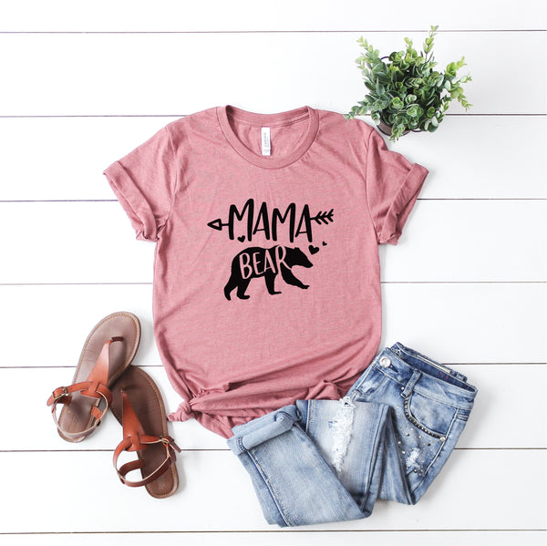 Mama Bear T-Shirt, Cute Mom Shirt, Christmas Gift for Mom - TheLifeTeeCo