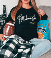 Pittsburgh Shirt, Pennsylvania, Ladies Steeler Shirt, Pittsburgh Steelers, Football, Pirates, Baseball - TheLifeTeeCo
