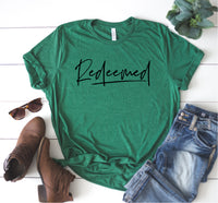 Redeemed, Christian Tshirt, Religous Shirt, God Shirt - TheLifeTeeCo