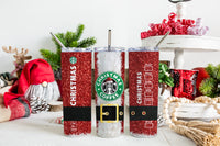 Starbucks Tumbler, Christmas Tumbler, Personalized Tumbler, Santa, Personalized Starbucks Tumbler, Starbucks Coffee, Coffee Tumbler - TheLifeTeeCo
