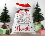Custom Santa Sack, Personalized Santa Sack, Christmas Gift Bag, Santa Bag, North Pole, For Kids - TheLifeTeeCo