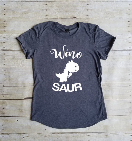 Winosaur Shirt, Wine Shirt, Funny, Wino Saur - TheLifeTeeCo