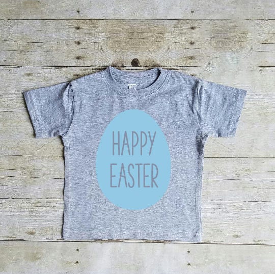 TheLifeTeeCo Happy Easter Egg Shirt, Cute Spring Shirt, Easter Egg Shirt, Easter Shirt Youth Medium
