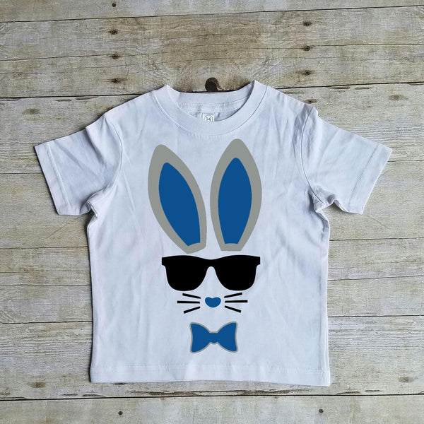 Bunny T Shirt, Easter Shirt, Cool Bunny, Easter T Shirt for Boys, Trendy Easter Shirt, Hip Easter Shirt, Easter Bunny with Sunglasses