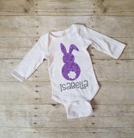 Bunny Tail Shirt, My 1st Easter Onesie, Personalized Easter Shirt, Easter Bunny Shirt, Girls Easter Shirt, Baby Girl Easter Shirt