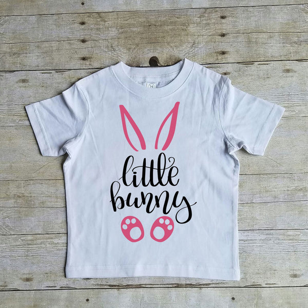 Little Bunny Shirt, Easter Shirt for Girls, Cute Easter Shirt, Easter Shirt for Toddler Girl, Girls Easter Shirt, Toddler Girl Easter Shirt