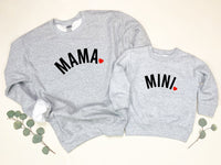 Mama and Mini Shirts, Mommy and Me, Valentines Day Sweatshirt, Valentines Day Shirt for Women, Valentines Day Shirt, Sweatshirt for Women - TheLifeTeeCo